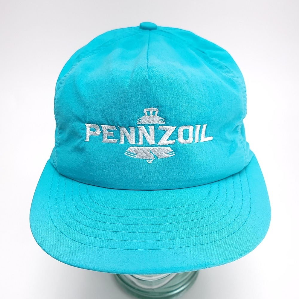 Pennzoil Mechanic Boat Hat Baseball Lightweight Blue Trucker Snapback Cap USA